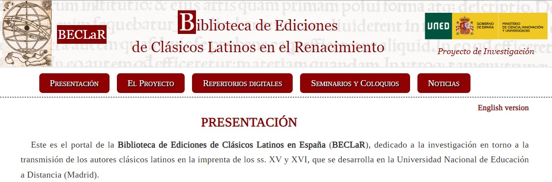 Biblioteca d'Edicions de Clàssics Llatins a Espanya 