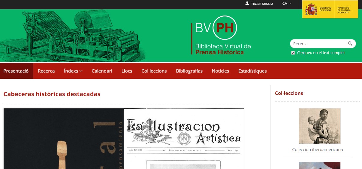 Biblioteca Virtual de la Premsa Històrica