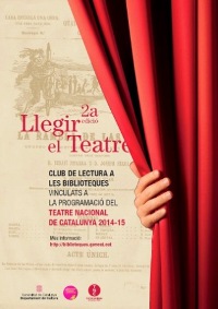 Cartel de la 2ª edición del ciclo "Leer el teatro"